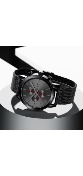 CRRJU Fashion Mens Watches 2020 Luxury Top Brand Quartz Watch Military Sport Mesh Strap Waterproof Wrist Watches Men Relogios