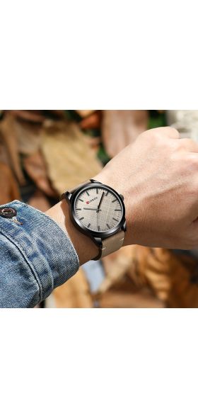 CURREN Luxury Brand Men Leather Sports Watches Men's Army Military Watch Man Big Dial Analog Quartz Clock Relogio Masculino