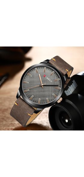 CURREN Luxury Brand Men Leather Sports Watches Men's Army Military Watch Man Big Dial Analog Quartz Clock Relogio Masculino