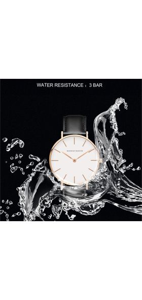Dropshipping High Quality Rose Gold Dial Watch Men Leather Waterproof Wristwatch Women Dress Fashion Japan Quartz Movement Saat