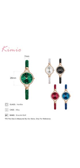 KIMIO Diamond Bracelet Women's Watches Bandage Crystal Watch Women Brand Luxury Female Wristwatch Dropshipping 2019 New Arrivals