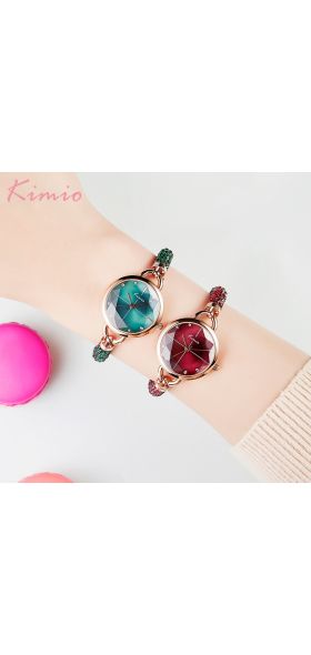 KIMIO Diamond Bracelet Women's Watches Bandage Crystal Watch Women Brand Luxury Female Wristwatch Dropshipping 2019 New Arrivals