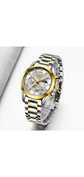 LIGE 2020 New Gold Watch Women Watches Ladies Creative Steel Women's Bracelet Watches Female Waterproof Clock Relogio Feminino