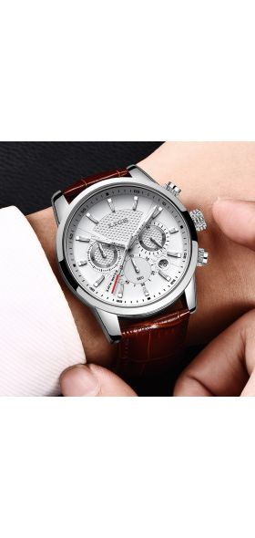 LIGE Top Brand Luxury Fashion New Leather Strap Quartz Men Watches Casual Date Business Male Wristwatches Homme Montre Clock+Box