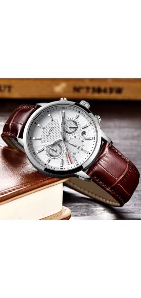 LIGE Top Brand Luxury Fashion New Leather Strap Quartz Men Watches Casual Date Business Male Wristwatches Homme Montre Clock+Box