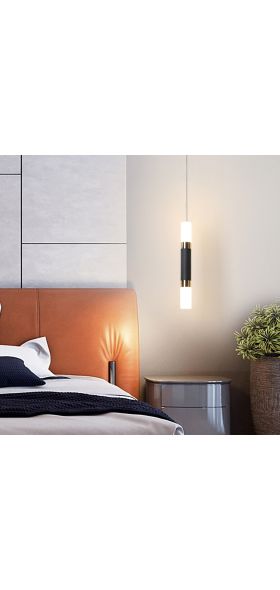 Led Pendant light Dual light sources shine up and down droplight fixture Kitchen Island Dining Room Shop Bar Counter Decoration