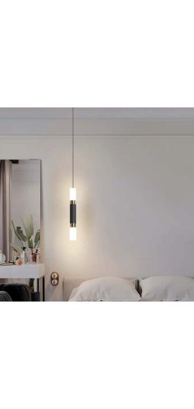 Led Pendant light Dual light sources shine up and down droplight fixture Kitchen Island Dining Room Shop Bar Counter Decoration