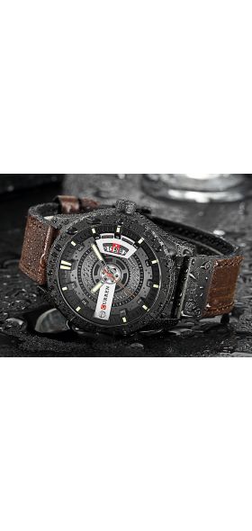 Luxury Watch Brand CURREN Men Military Sports Watches Men's Quartz Date Clock Man Casual Leather Wrist Watch Relogio Masculino