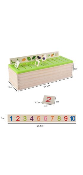 Mathematical Knowledge Classification Cognitive Matching Kids Montessori Early Educational Learn Toy Wood Box Gifts for Children