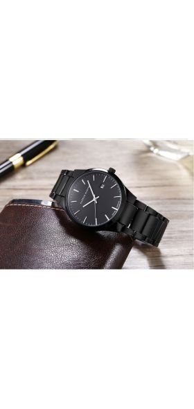 Men Watch Top Brand Luxury Calendar Stainless Steel Quartz Fashion Business Full Black Waterproof Watches Relogio Masculino