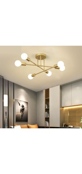 Modern Creative Lighting Warm And Romantic Golden Bedroom Modern Minimalist Personality Living Room Dining Room Ceiling Lamps