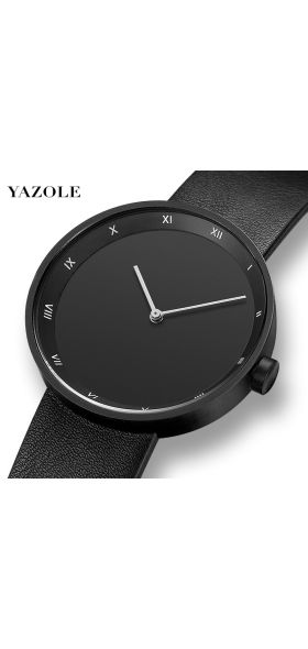 Montre Homme NEW Yazole Mens Watch Fashion Simple Luxury Watch Men Waterproof PU Strap Analog Quartz Watch For Men Heren Horloge