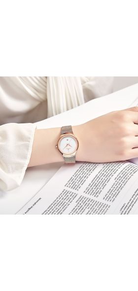 NAVIFORCE Watch Women Fashion Dress Quartz Watches Lady Stainless Steel Waterproof Wristwatch Simple Girl Clock Relogio Feminino