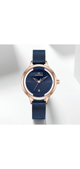 NAVIFORCE Women Watch Top Brand Luxury Ladies Fashion Simple Stainless Steel Quartz Watches Female Waterproof Date Wristwatch