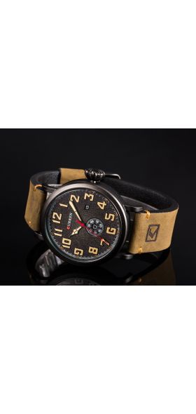 New CURREN Mens Watches Top Brand Luxury Men's Quartz Watch Waterproof Sport Military Watches Men Leather relogio masculino