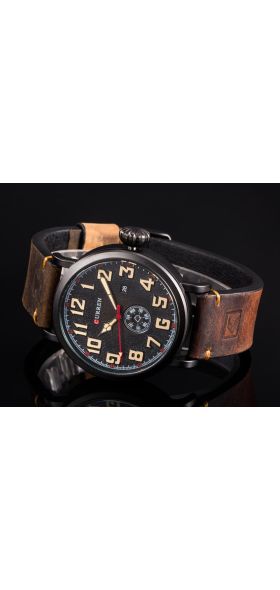 New CURREN Mens Watches Top Brand Luxury Men's Quartz Watch Waterproof Sport Military Watches Men Leather relogio masculino