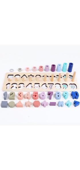 Preschool Wooden Montessori Toys Geometric Shape Cognition Match Baby Education Teaching Aids Board Math Toys for Children