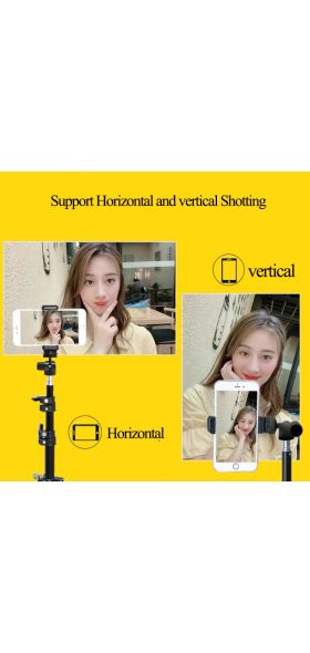 1.2/1.6/2.1m Portable Aluminum Phone DSL Camera live tripod stand Mount Digital Camera Tripod Support LED Ring light for iPhone
