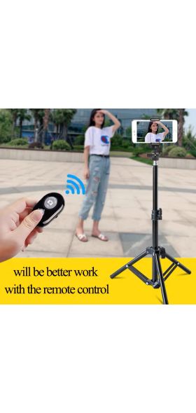 1.2/1.6/2.1m Portable Aluminum Phone DSL Camera live tripod stand Mount Digital Camera Tripod Support LED Ring light for iPhone