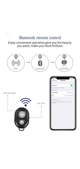 1/4 Screw Head Universal Portable Aluminum  Selfie Tripod For Phone Stand Mount Digital Camera  With Bluetooth Remote Control