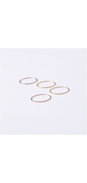 1pc Thin 1mm Minimalism Promotion Titanium Steel Rose Gold Color Anti-allergy Smooth Wedding Ring Woman Man Fashion Jewelry