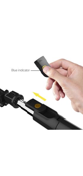 3 in 1 Wireless Bluetooth Selfie Stick for iphone/Android Foldable Handheld Monopod Shutter Remote Extendable Mini Tripod
