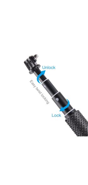 36/19 Inch Aluminum Selfie Sticks Self Handheld Pole Monopod Stick for GoPro Hero 9 8 7 6 5 Yi 4K Sjcam Eken Camera Accessory