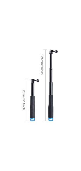 36/19 Inch Aluminum Selfie Sticks Self Handheld Pole Monopod Stick for GoPro Hero 9 8 7 6 5 Yi 4K Sjcam Eken Camera Accessory