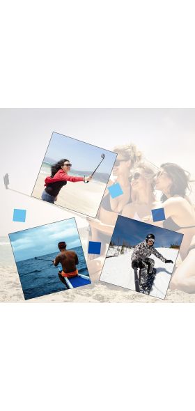 36/19 Inch Aluminum Selfie Sticks Self Handheld Pole Monopod Stick for GoPro Hero 9 8 7 6 5 Yi 4K Sjcam Eken Camera Accessory