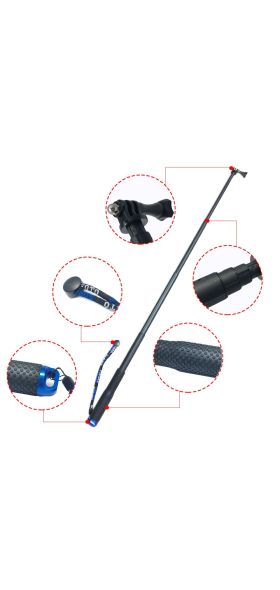 36 Inch Extendable Handheld Pole Telescopic Selfie Monopod Stick for GoPro Hero 9 8 7 6 5 4 3+ Xiaomi Yi Go Pro Accessories