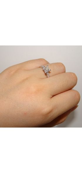 CC Jewelry Fashion Sterling 925 Silver Rings For Women Jewelry Simple Design Square Bridal Wedding Engagement Ring Bijoux CC631