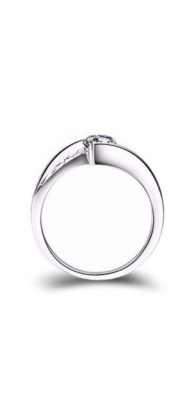 Cute Female Small Round Zircon Stone Ring Vintage Silver Color Wedding Jewelry Promise Crystal Engagement Rings For Women