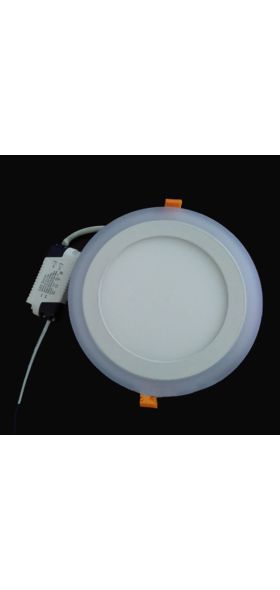Double Color LED Ceiling Light 6W 9W 16W 24W Recessed Ceiling Lamp Round Square Panel Spot Light AC85-265V Indoor LED Bulb