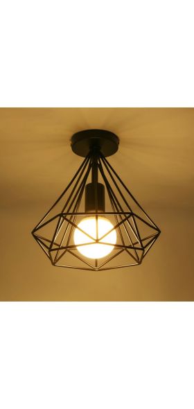 E27 Metal Ceiling Lights Black Retro Dinning Room Bedroom HangLamp Iron Ceiling Lights Fashion Scandinavian Chandelier