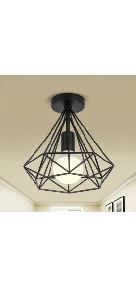 E27 Metal Ceiling Lights Black Retro Dinning Room Bedroom HangLamp Iron Ceiling Lights Fashion Scandinavian Chandelier