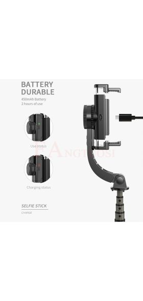 FANGTUOSI Bluetooth Handheld Gimbal Stabilizer Mobile Phone Selfie Stick Holder Adjustable Selfie Stand For iPhone/Huawei