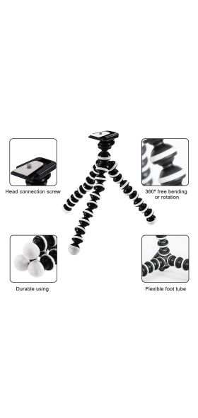 Jumpflash Octopus Mini Tripod Bracket Portable Flexible Smartphone Clip Holder Camera Stent Smartphone Tripods Foldable Desktop