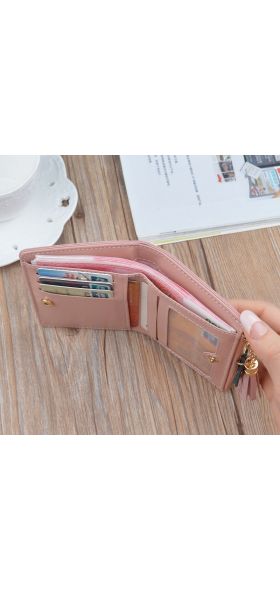 New Arrival Wallet Short Women Wallets Zipper Purse Patchwork Fashion Panelled Wallets Trendy Coin Purse Card Holder Leather