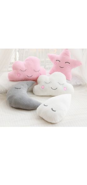 New Stuffed Cloud Moon Star Raindrop Plush Pillow Soft Cushion Cloud Stuffed Plush Toys For Children Baby Kids Pillow Girl Gift
