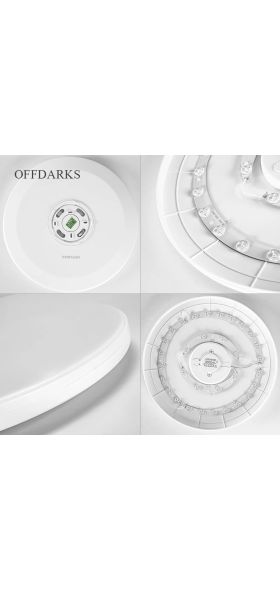 OFFDARKS LED ceiling light 5000 K natural white 12W/24W/36W, recessed ceiling lamp for bedroom, corridor, kitchen