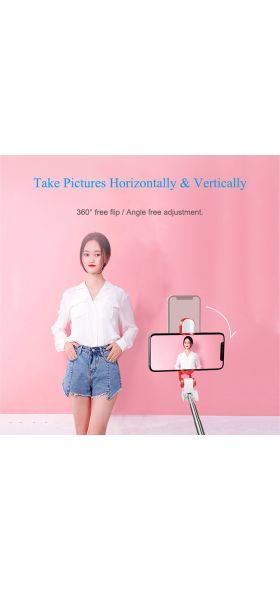 Orendil Wireless Bluetooth Remote Control Selfie Stick With Tripod For Mobile Phone, Desktop Stand Portable Stretchable Holder