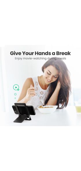 Ugreen Cell Phone Stand for Desk Adjustable Phone Holder Dock for iPhone 11 Pro Max XS XR 8 7 Foldable Mobile Phone Holder Stand