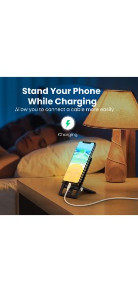 Ugreen Cell Phone Stand for Desk Adjustable Phone Holder Dock for iPhone 11 Pro Max XS XR 8 7 Foldable Mobile Phone Holder Stand