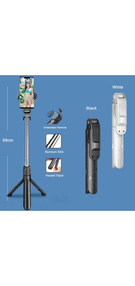 Universal Bluetooth Selfie Stick Tripod for iPhone 12 Samsung Xiaomi Huawei Monopod Selfie Shutter