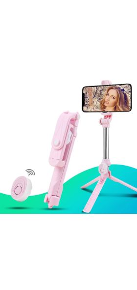 Wireless bluetooth Selfie Stick Tripod Remote Palo Handphone Live Photo Holder Tripod Camera Monopod Self-Timer Artifact Rod