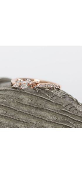 Women Vintage Simple Floral Crystal Rings Rhinestone Wedding Engagement Fashion Finger Accessories Rings Jewelry Gifts Girl