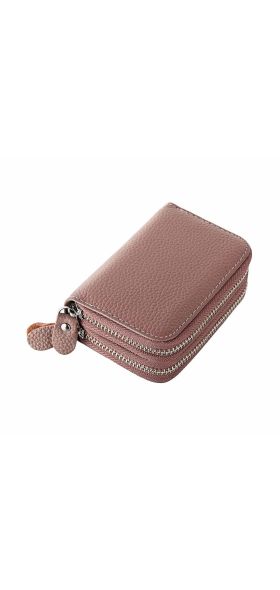 Womens Wallets Purses Multifunctional Female Design Women's Genuine Leather RFID Secure Zipper Credit Card Holder