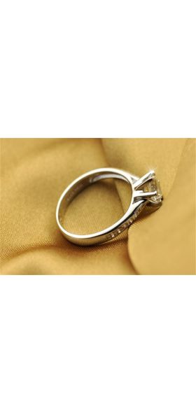 YANHUI High Quality Classic Eternity 1ct Wedding Rings Exquisite 100% Original 925 Silver Zirconia Diamond Rings For Women XR016