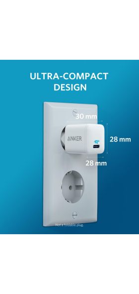 Anker Nano iPhone Charger, 20W PIQ 3.0 Durable Compact Fast Charger, PowerPort III USB-C Charger for iPhone 12 series