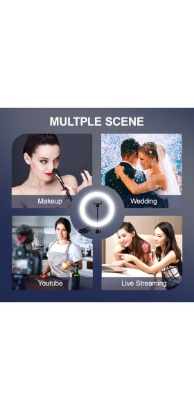 Dimmable LED Selfie Ring Fill Light Phone Camera Led Ring Lamp With Tripod For Makeup Video Live Aro De Luz Para Hacer Tik Tok
